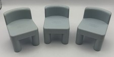 3 Vintage Little Tikes Dollhouse Blue Chairs na sprzedaż  Wysyłka do Poland