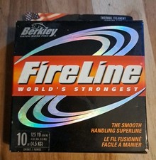 Linha de pesca de filamento térmico Berkley Fireline 10 lb teste 125 YDS fumaça comprar usado  Enviando para Brazil