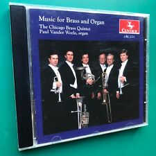 Chicago Brass Quintet MUSIC FOR BRASS & ORGAN Classical CD Vander Weele USA RARE comprar usado  Enviando para Brazil