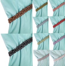 Pair braided curtain for sale  WIGSTON