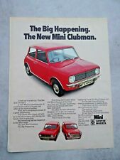 Mini clubman print for sale  COLCHESTER
