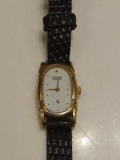 Raro relógio feminino Citizen dourado em forma de vigia dos anos 1980 modelo 62-7363 pulseira de lagarto comprar usado  Enviando para Brazil