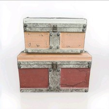 Vintage wooden trunk for sale  NOTTINGHAM
