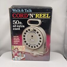 Carlton 70'S extensão de telefone fixo walk & talk cabo e carretel 50 pés. Cabo #3100 comprar usado  Enviando para Brazil