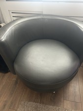 Swivel leather chair for sale  TIPTON