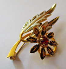 Ancienne broche fleur d'occasion  Perros-Guirec