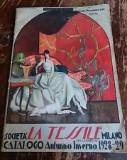 CATALOGO PUBBLICITARIO LA TESSILE 1928 GIBI PIERRE ILLUSTRATORI MODA LEVRIERO comprar usado  Enviando para Brazil