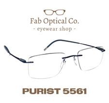 Óculos Silhouette Purist 5561 LD 4540 armação sem aro azul confiável, usado comprar usado  Enviando para Brazil