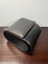 TAG Heuer caixa de relógio de couro genuíno vazio/caixa de viagem completa com travesseiro, usado comprar usado  Enviando para Brazil