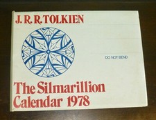 RARE The Silmarillion Calendar 1978 J R R Tolkien Allen & Unwin in OG Slipcase comprar usado  Enviando para Brazil