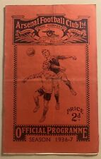 1936/37 Arsenal v Leeds United League División 1 segunda mano  Embacar hacia Argentina