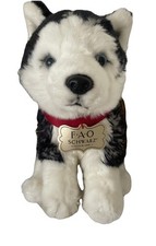 Usado, Brinquedo de pelúcia FAO Schwarz Siberian Husky filhote de cachorro 10 pol. Limpo, macio e confortável comprar usado  Enviando para Brazil