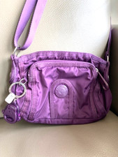 Usado, KIPLING pequena bolsa tiracolo náilon roxo com charme de macaco plástico comprar usado  Enviando para Brazil