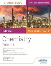 Edexcel AS/A Nível Ano 1 Guia do Estudante de Química: Tópicos 1-5, Facer, George & B comprar usado  Enviando para Brazil