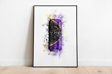 Watercolour splash dark for sale  NORTHAMPTON