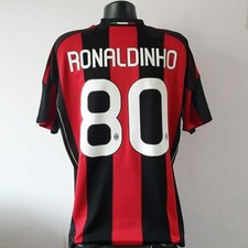 Camisa RONALDINHO 80 Milan - Grande - 2010/2011 - Home Jersey Adidas comprar usado  Enviando para Brazil