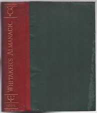 Whitakers almanac 1898 for sale  COWES