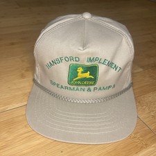 Usado, Chapéu Snapback Hansford Implement Spearman & Pampa John Deere Texas Corda Caminhoneiro comprar usado  Enviando para Brazil