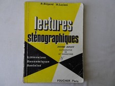 Lectures sténographiques syst d'occasion  Livron-sur-Drôme