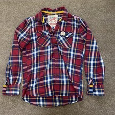 Superdry red checked for sale  CLACTON-ON-SEA