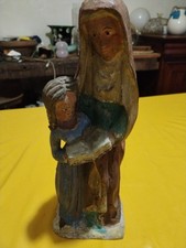 Statue bois polychrome d'occasion  Grand-Champ