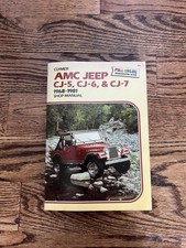 Clymer AMC Jeep CJ-5, CJ-6, CJ-7 1968-1981 manual de loja. Reparos automotivos faça você mesmo comprar usado  Enviando para Brazil