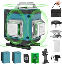 Laserowa linia krzyżowa zielona BOGSETH 4x360°, 16 linii, samopoziomująca towar B na sprzedaż  PL
