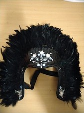 Black feather sequin for sale  GOSPORT
