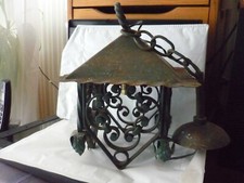 Lanterna gótica vintage década de 1950 ferro forjado luz de salão de varanda comprar usado  Enviando para Brazil