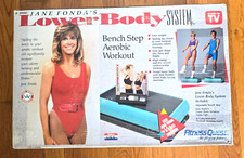 JANE FONDA'S FITNESS QUEST STEP BANCO AERÓBICO AJUSTÁVEL ABDÔMEN /W VHS NOVO comprar usado  Enviando para Brazil