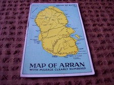 Postcard map arran for sale  LAIRG