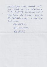 Letter signed flt for sale  DUNOON