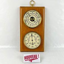 Wooden thermometer barometer d'occasion  Expédié en Belgium