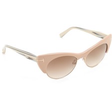 Óculos de sol autêntico TOM FORD Lola TF387 74G bege lente degradê 54mm comprar usado  Enviando para Brazil