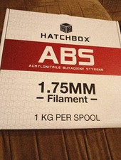 Usado, Filamento de impressora 3D HATCHBOX ABS 1,75 mm, carretel branco 1kg comprar usado  Enviando para Brazil