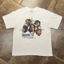 Camiseta Masculina Vintage Backstreet Boys Black And Blue World Tour 2001 Grande Antiga, usado comprar usado Camiseta Masculina Vintage Backstreet Boys Black And Blue World Tour 2001 Grande Antiga, usado comprar usado  Enviando para Brazil