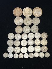 (Lote de 36 moedas de prata estrangeira) 8,36 onças troy moedas de prata estrangeiras do mundo misto comprar usado  Enviando para Brazil