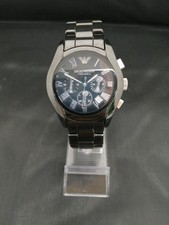 Relógio cronógrafo Emporio Armani Ar-1400 mostrador azul usado comprar usado  Enviando para Brazil