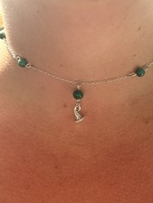 Collier malachite naturelle d'occasion  Chalon-sur-Saône
