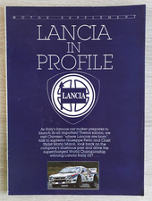 Lancia brochure 1984 for sale  BOURNE