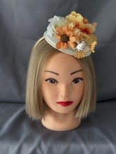 Cream peach fascinator for sale  DERBY