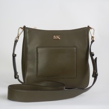 Bolsa tiracolo Michael Kors couro bisque verde Gloria Messenger - 30F8GG0M2L, usado comprar usado  Enviando para Brazil