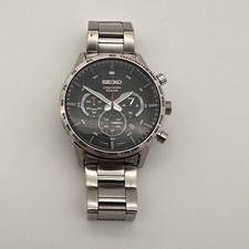Seiko Neo Sports SSB355 relógio cronógrafo masculino 45mm prata S/aço, usado comprar usado  Enviando para Brazil