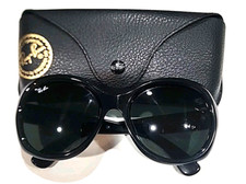 Óculos de sol Ray Ban RB4191 601/71 preto redondo cinza tamanho grande 57-19 135 estojo Itália, usado comprar usado  Enviando para Brazil