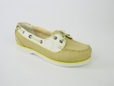 Sapatos femininos Timberland clássico 2 olhos 27615 couro verde têxtil barco comprar usado  Enviando para Brazil