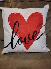 Travesseiros de Dia dos Namorados 18x18 Decoração de Dia dos Namorados Travesseiros de Coração Vermelho Love Couch Throw comprar usado  Enviando para Brazil