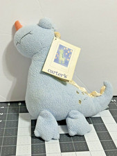 Vintage 2000 Carter's Emu Namae Dinossauro Azul 8" Bebê Chocalho Brinquedo de Pelúcia Estrelas, usado comprar usado  Enviando para Brazil
