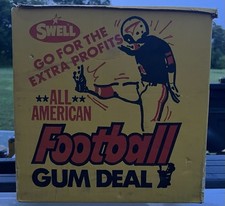 Usado, Caixa de exibição vintage 1960 Swell All American Football Gum Counter comprar usado  Enviando para Brazil