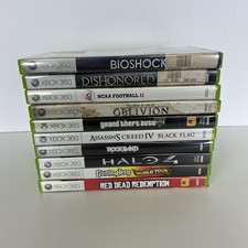 Lote de jogos Xbox 360 x10 Bioshock, Oblivion, GTA, Halo, Red Dead Redemption e muito mais comprar usado Lote de jogos Xbox 360 x10 Bioshock, Oblivion, GTA, Halo, Red Dead Redemption e muito mais comprar usado  Enviando para Brazil