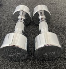 Chrome dumbbells 4kg for sale  KILMARNOCK